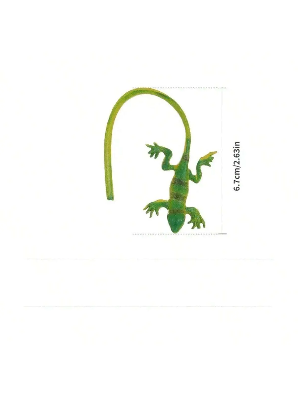1pc Exaggerated Green Lizard ,Frog Ear Clip Toy - Fashionable Gecko Ear Bone Clip Toy For Halloween Gifts