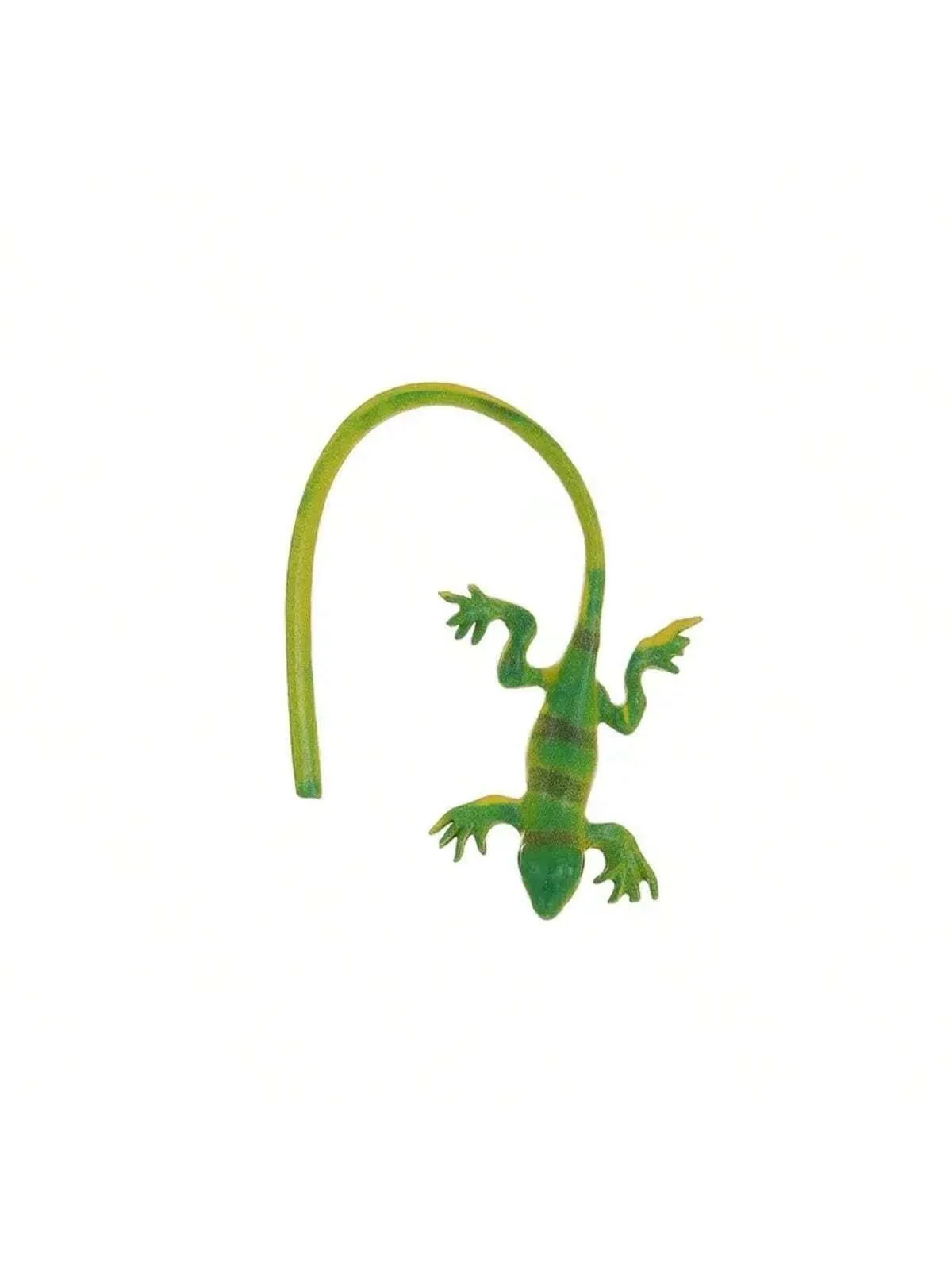 1pc Exaggerated Green Lizard ,Frog Ear Clip Toy - Fashionable Gecko Ear Bone Clip Toy For Halloween Gifts