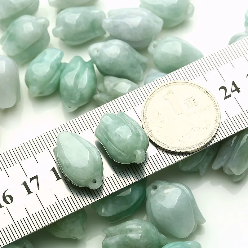 20X15X12mm Natural Jade Beads Jadeite Flower Bead WBD32