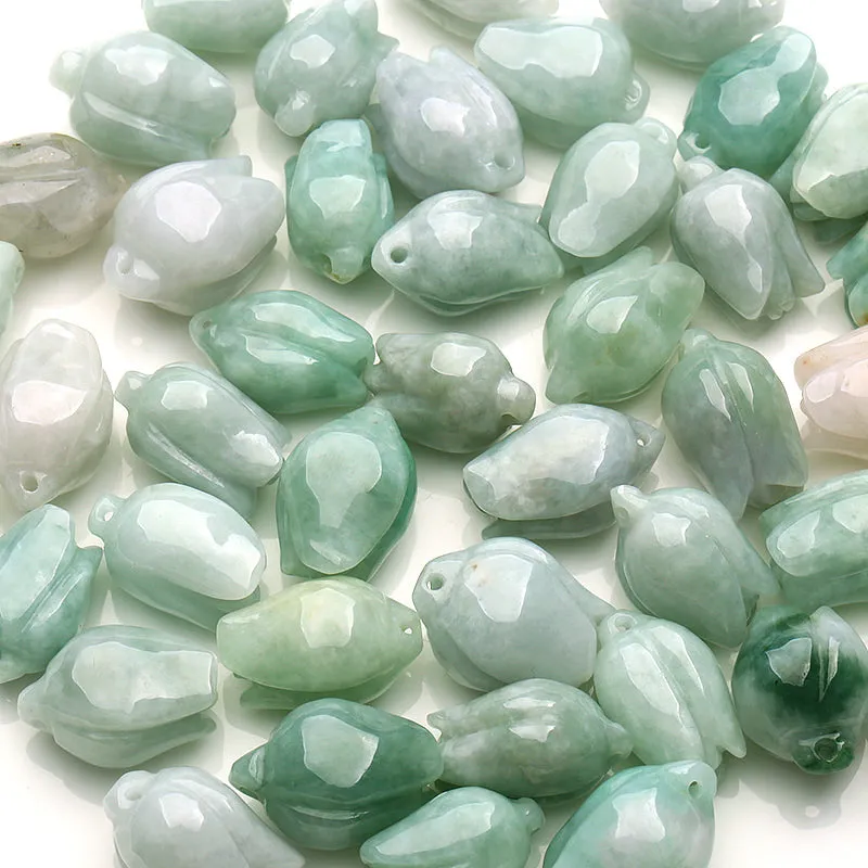 20X15X12mm Natural Jade Beads Jadeite Flower Bead WBD32
