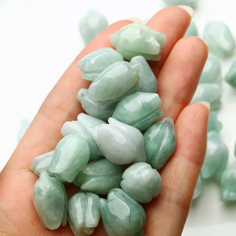 20X15X12mm Natural Jade Beads Jadeite Flower Bead WBD32