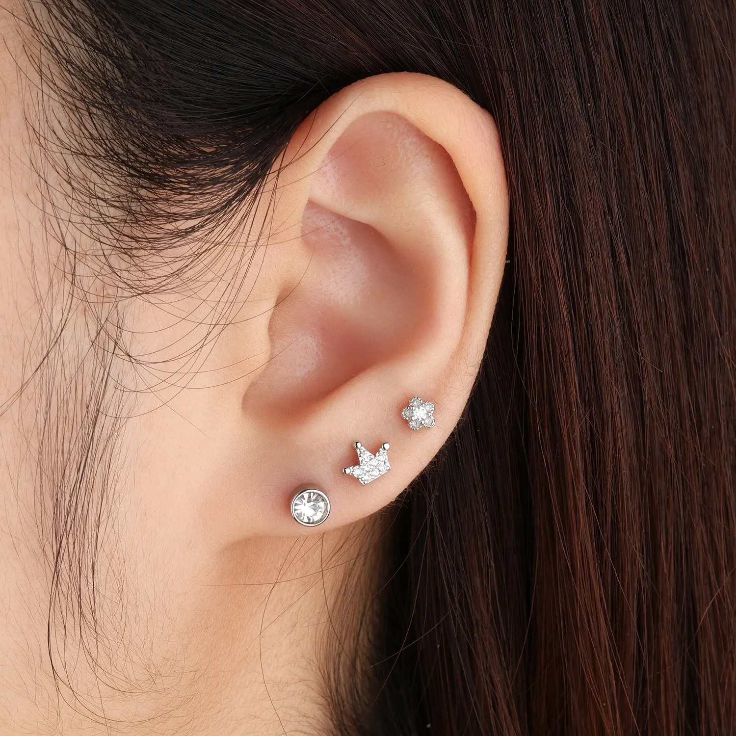 Charm Flower Stud