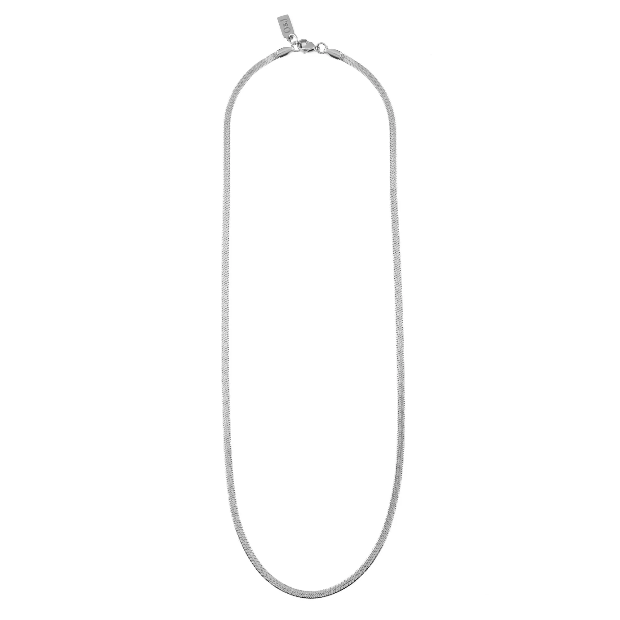 Fine Snake Chain Necklace - Silver