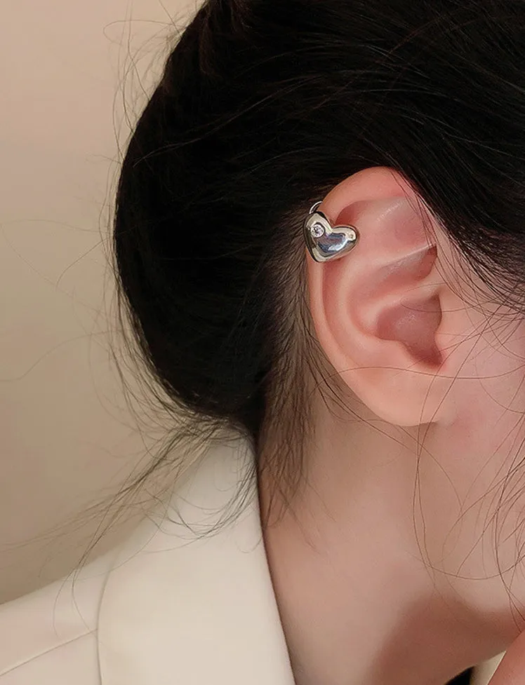 Heart Clip Earring