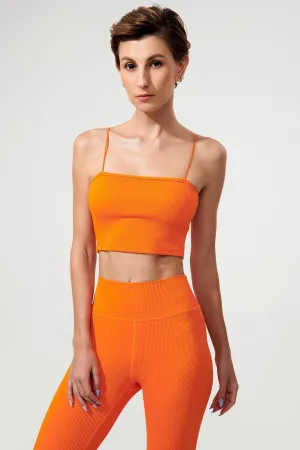 Jadeite Spaghetti Strap - Tangerine