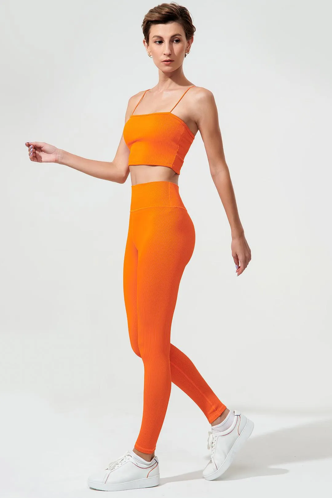 Jadeite Spaghetti Strap - Tangerine