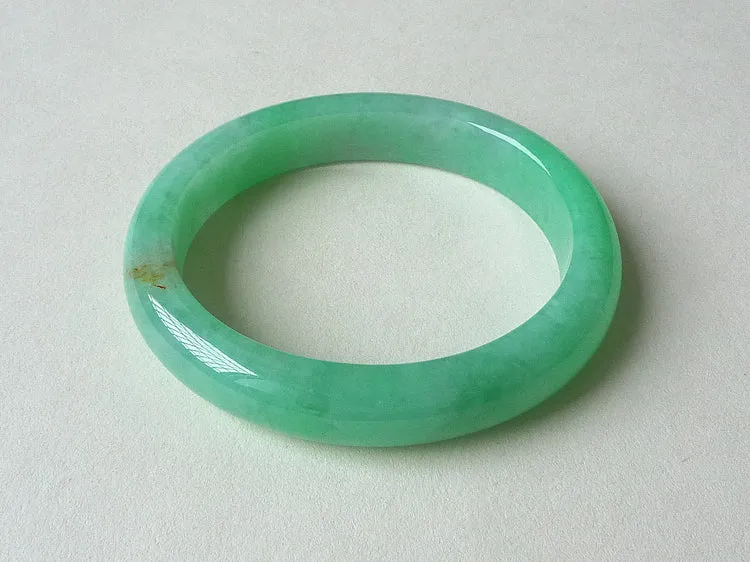 Natural Jade Bangle Jadeite Bangle Internal Diameter 52.7X46.3mm BER099