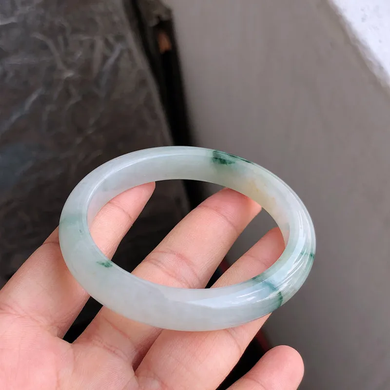 Natural Jade Bangle Jadeite Bangle Internal Diameter 53.3mm NBE083