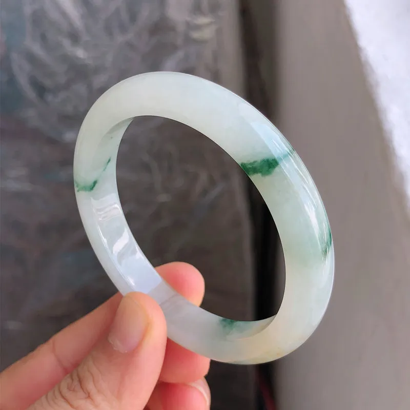 Natural Jade Bangle Jadeite Bangle Internal Diameter 53.3mm NBE083