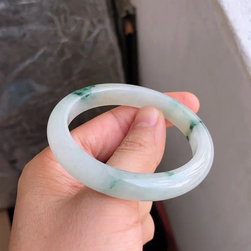 Natural Jade Bangle Jadeite Bangle Internal Diameter 53.3mm NBE083