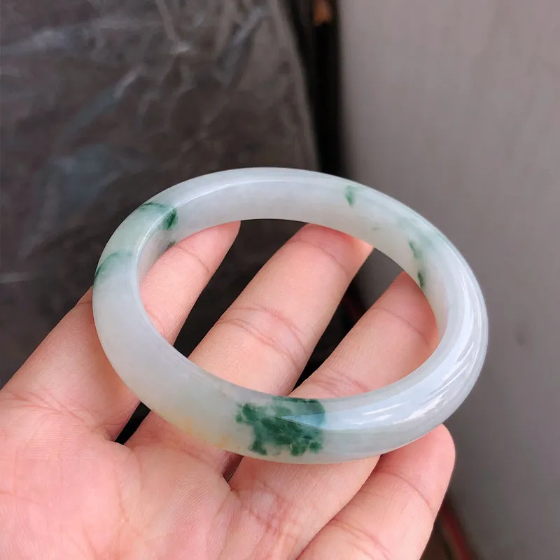 Natural Jade Bangle Jadeite Bangle Internal Diameter 53.3mm NBE083