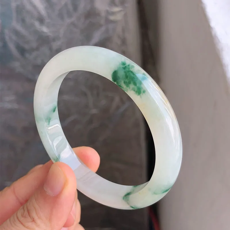Natural Jade Bangle Jadeite Bangle Internal Diameter 53.3mm NBE083