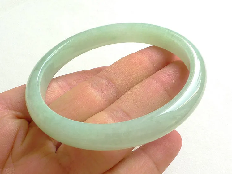 Natural Jade Bangle Jadeite Bangle Internal Diameter 55mm BER717