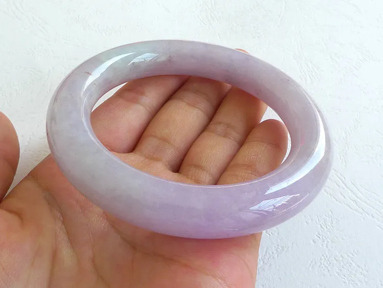 Natural Jade Bangle Jadeite Bangle Internal Diameter 57mm BER406