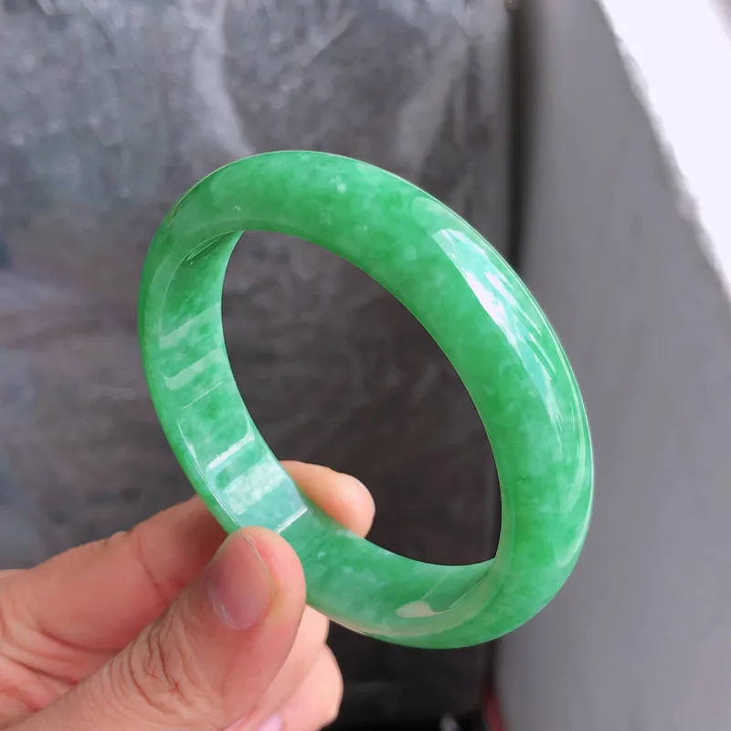 Natural Jade Bangle Jadeite Bangle Internal Diameter 57mm NBE073