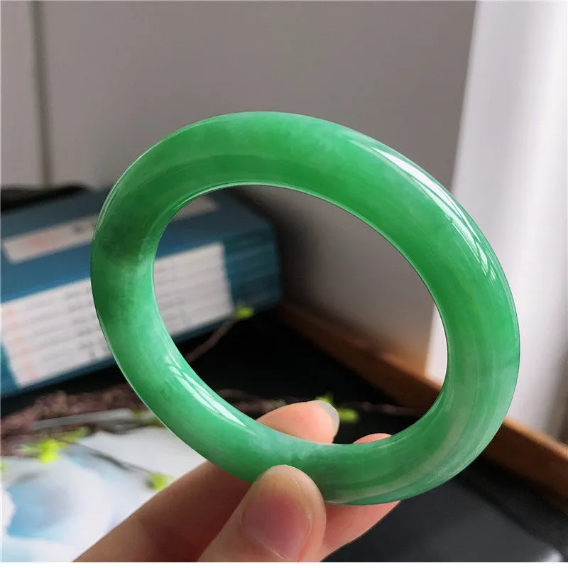 Natural Jade Bangle Jadeite Bangle Internal Diameter 58.4mm P1022505