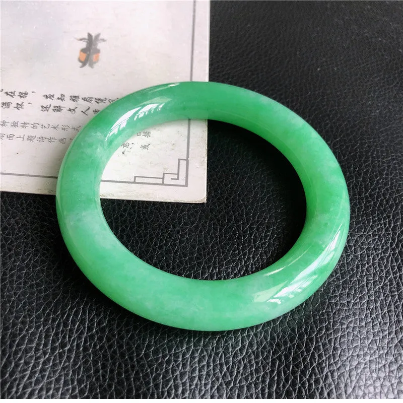 Natural Jade Bangle Jadeite Bangle Internal Diameter 58.4mm P1022505