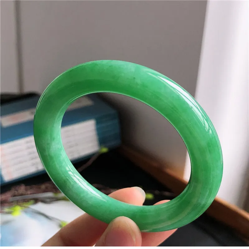 Natural Jade Bangle Jadeite Bangle Internal Diameter 58.4mm P1022505