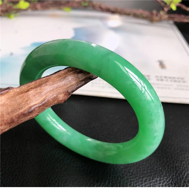 Natural Jade Bangle Jadeite Bangle Internal Diameter 58.4mm P1022505