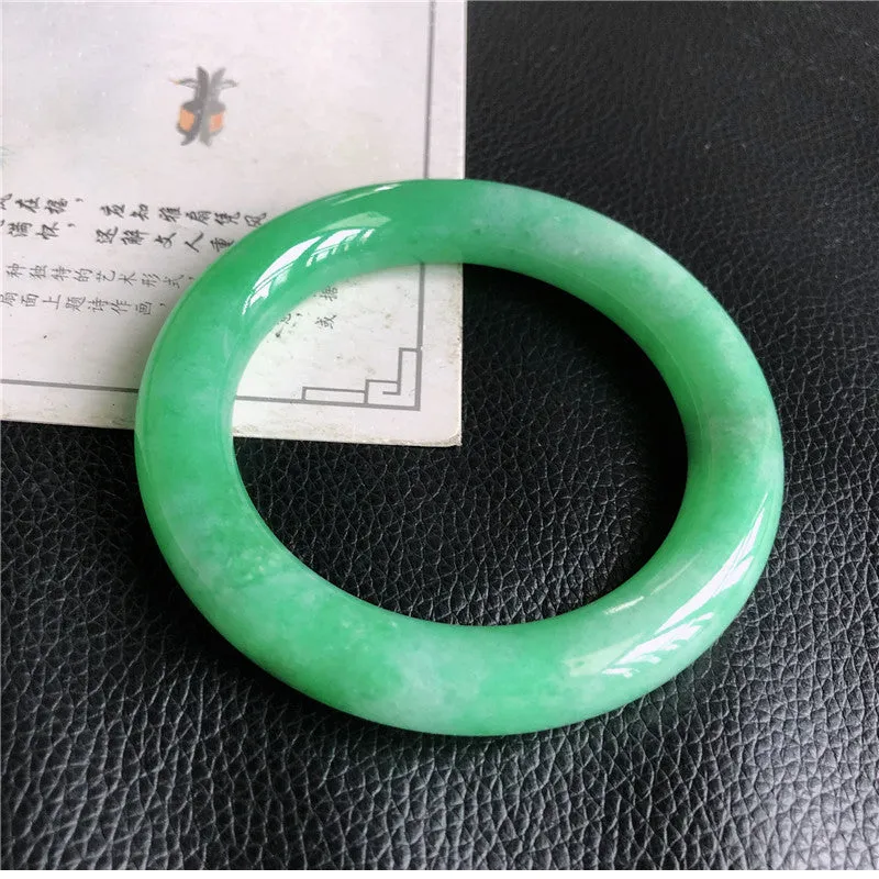 Natural Jade Bangle Jadeite Bangle Internal Diameter 58.4mm P1022505