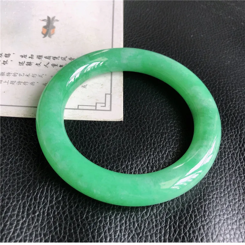 Natural Jade Bangle Jadeite Bangle Internal Diameter 58.4mm P1022505