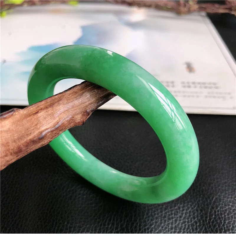 Natural Jade Bangle Jadeite Bangle Internal Diameter 58.4mm P1022505
