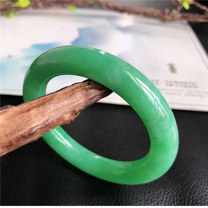 Natural Jade Bangle Jadeite Bangle Internal Diameter 58.4mm P1022505
