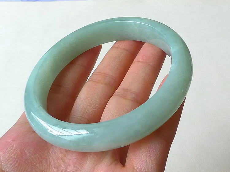 Natural Jade Bangle Jadeite Bangle Internal Diameter 59.2mm BER066