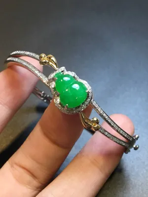 Natural Jade Bracelet Jadeite Bracelet NBT60