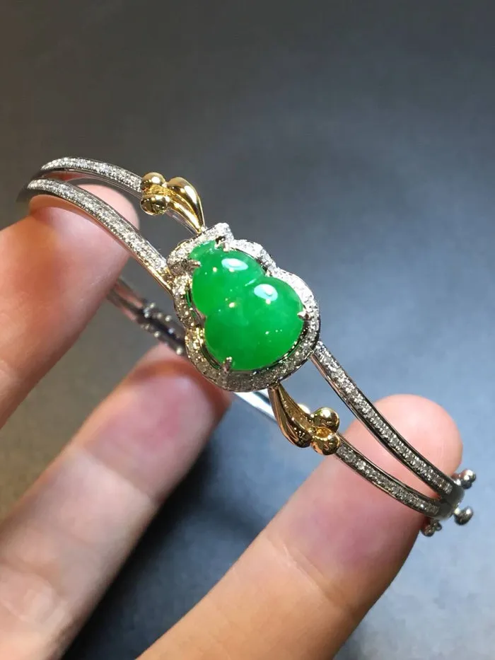 Natural Jade Bracelet Jadeite Bracelet NBT60