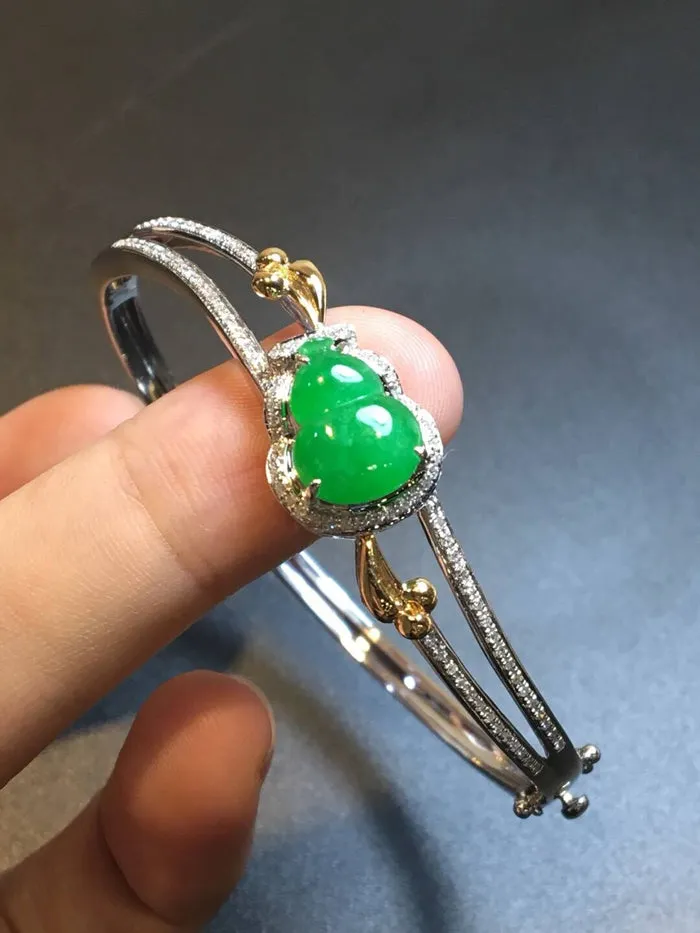 Natural Jade Bracelet Jadeite Bracelet NBT60
