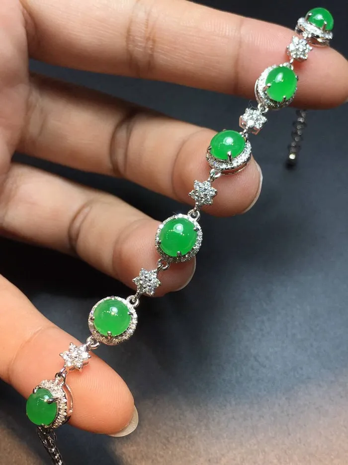 Natural Jade Bracelet Jadeite Bracelet NBT62