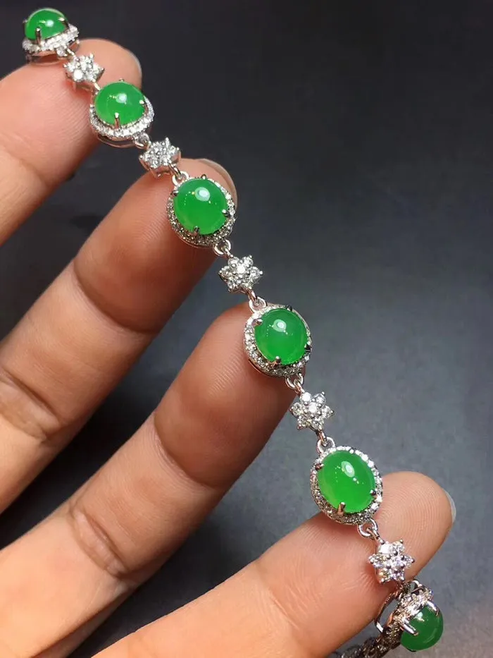 Natural Jade Bracelet Jadeite Bracelet NBT62