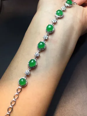 Natural Jade Bracelet Jadeite Bracelet NBT62