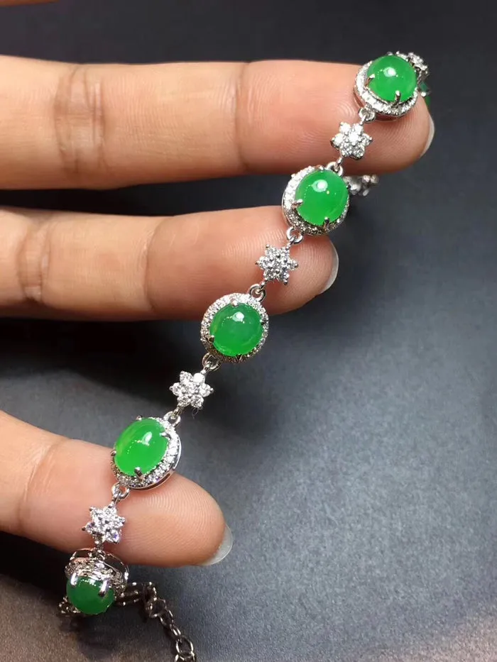 Natural Jade Bracelet Jadeite Bracelet NBT62