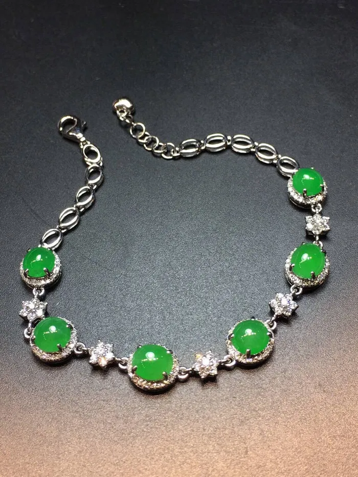 Natural Jade Bracelet Jadeite Bracelet NBT62