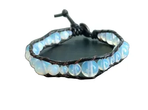 Opal bracelets,stone bracelets,leather bracelets,wrap bracelets,stretch bracelets,men and women wrap bracelets,friendship bracelets