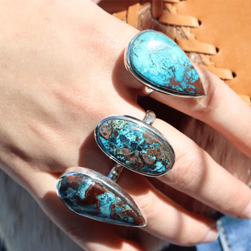 Percy Shattuckite Teardrop Ring Optimized for Enhanced Performance