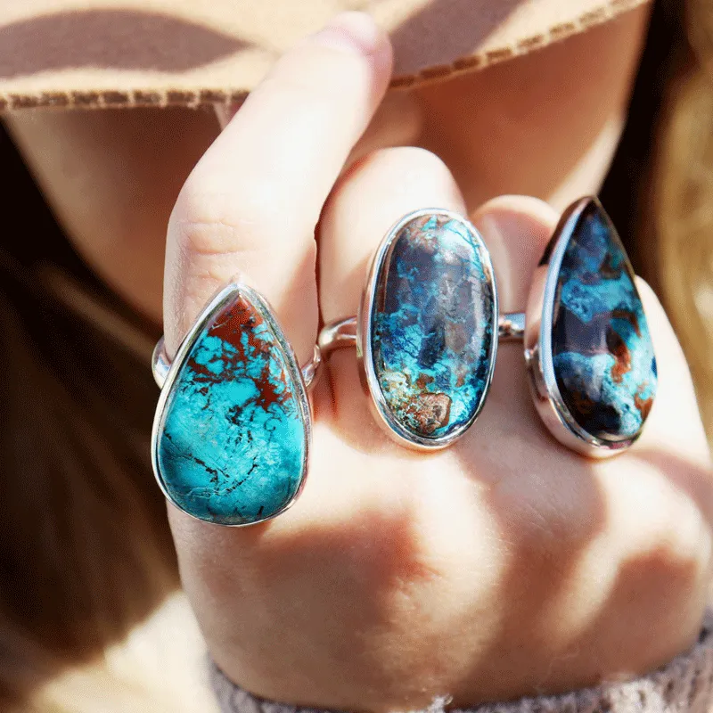 Percy Shattuckite Teardrop Ring Optimized for Enhanced Performance