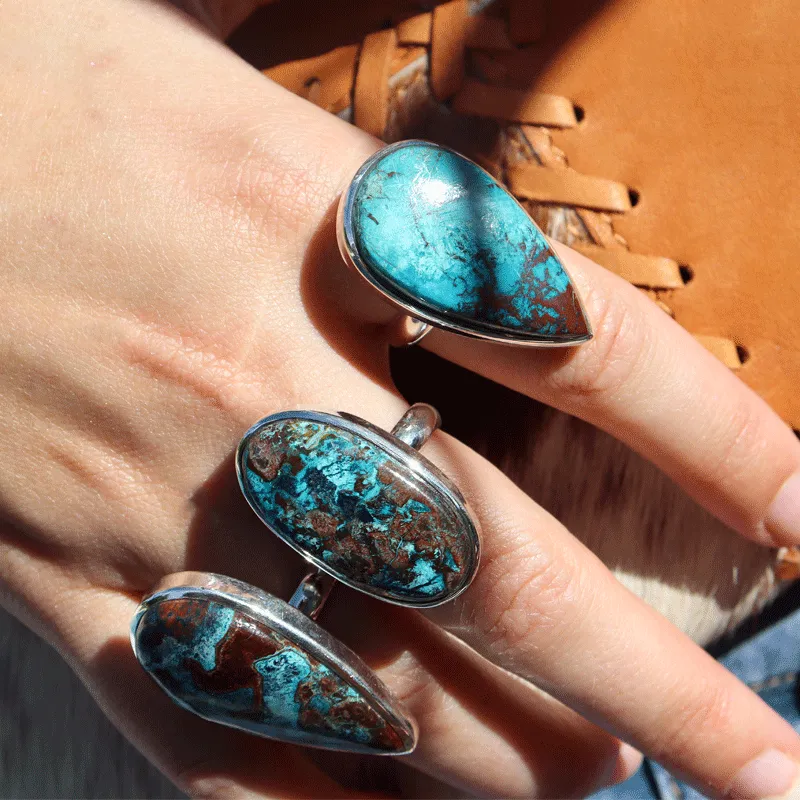Percy Shattuckite Teardrop Ring Optimized for Enhanced Performance