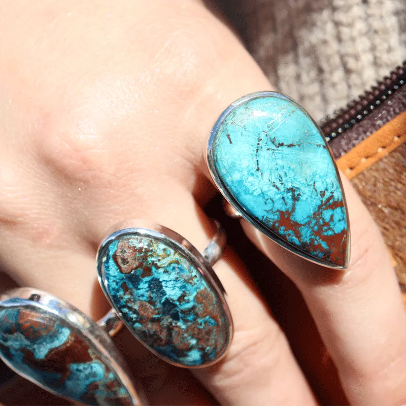 Percy Shattuckite Teardrop Ring Optimized for Enhanced Performance
