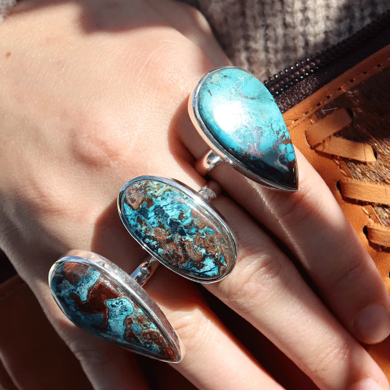 Percy Shattuckite Teardrop Ring Optimized for Enhanced Performance
