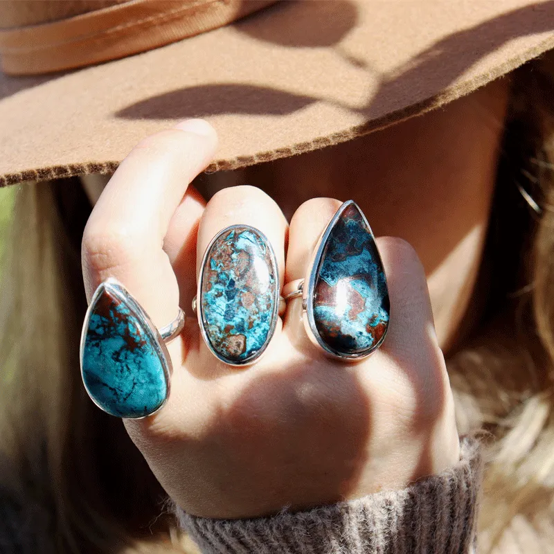 Percy Shattuckite Teardrop Ring Optimized for Enhanced Performance