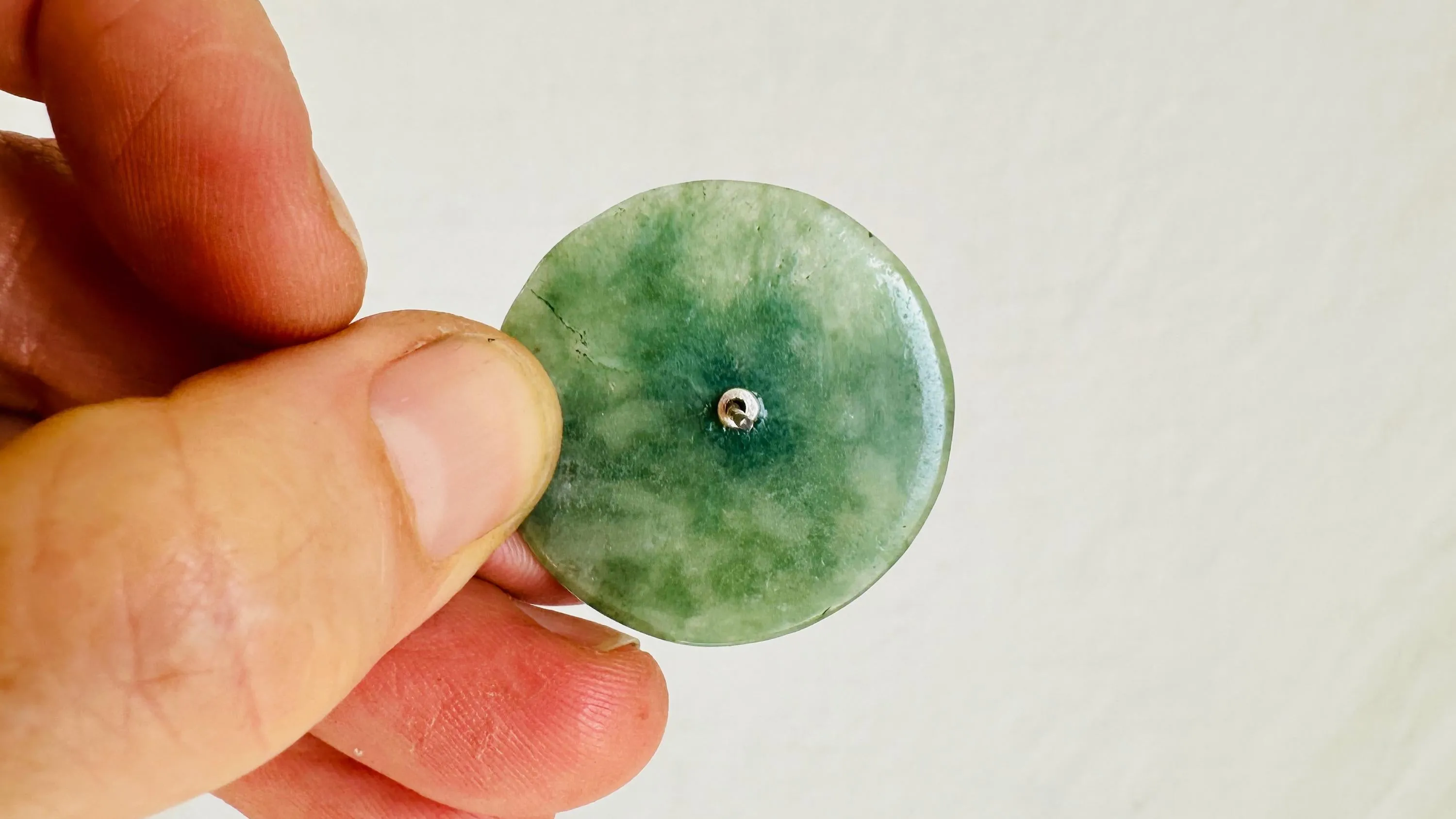 Sterling Silver Imperial Jade Earrings I Guatemalan Jade & Silver Jewelry I Handmade Designer Posts. 4038